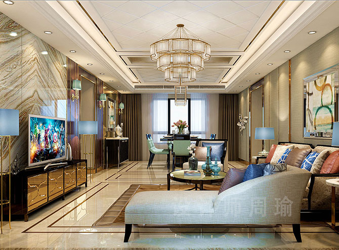 骚妇777世纪江尚三室两厅168平装修设计效果欣赏